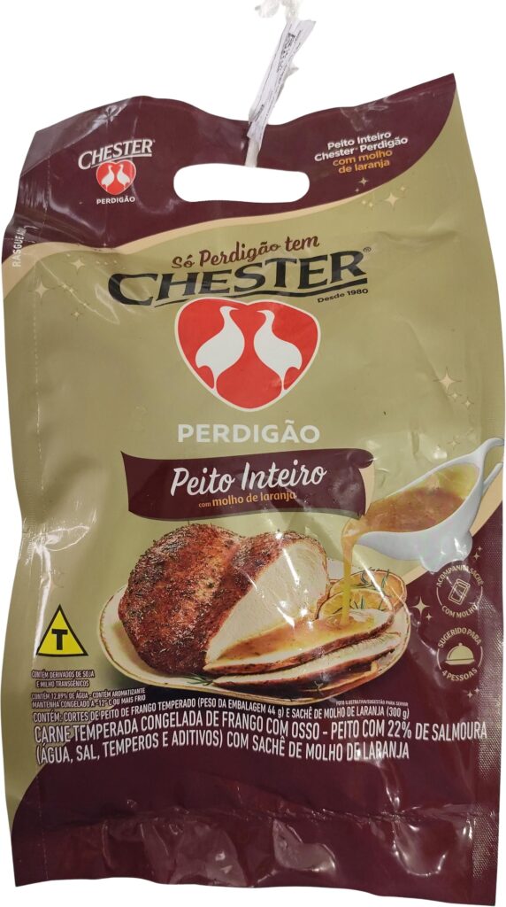 Pechuga de pollo navideña con salsa de naranja